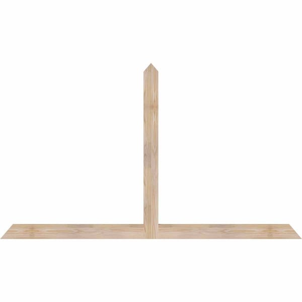 Ekena Millwork Portland Smooth Timber Gable Bracket, Douglas Fir, 72"W x 42"H x 1 1/2"D x 3 1/2"F, 14/12 Pitch GBW072X42X0204POR00SDF - main